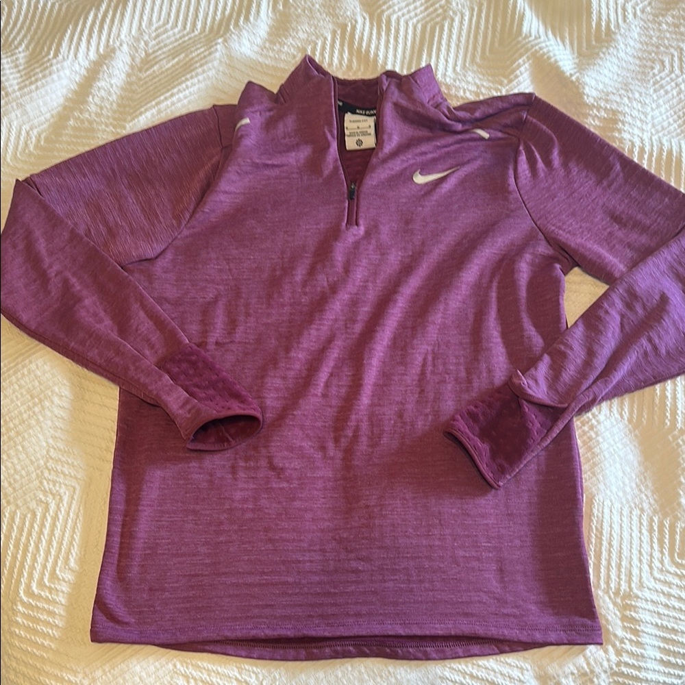Men’s Nike Therma Fit Long Sleeve Running Top - Purple Medium